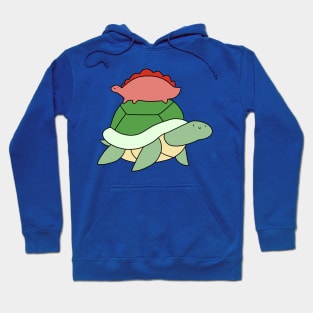 Turtle and Little Stegosaurus Hoodie